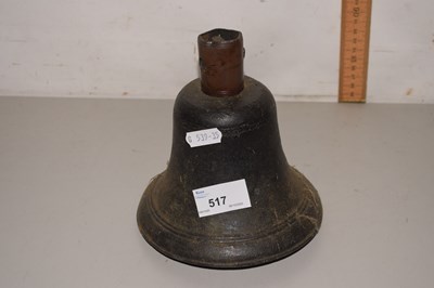 Lot 517 - Cast iron bell