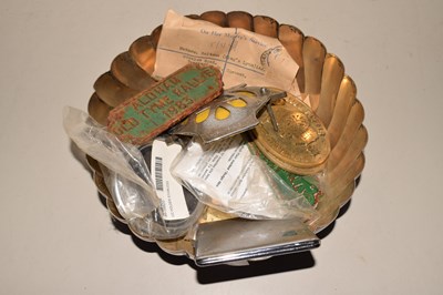 Lot 523 - Mixed Lot: Cast signs, AA badge etc