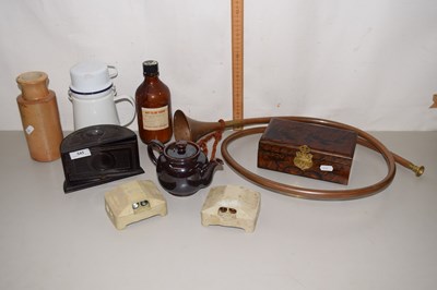 Lot 545 - Mixed Lot: Hunting horn, cigarette dispenser etc