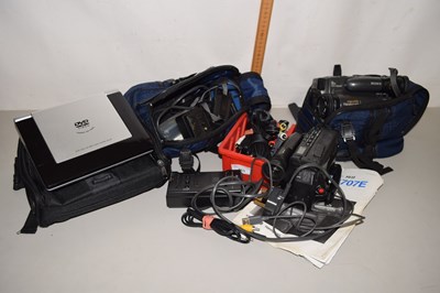 Lot 553 - Sony cine cameras, powerbanks, cabling,...