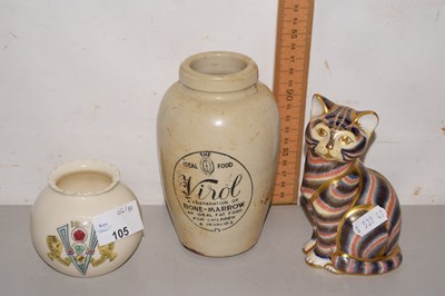 Lot 105 - Royal Crown Derby paperweight formed as a...
