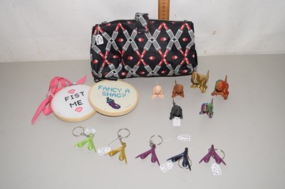 Lot 138 - Box of various cross stitch panels, erotic...