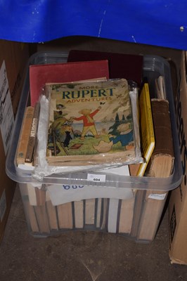 Lot 604 - Books including children's Rupert and others