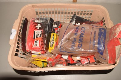 Lot 629 - Car parts including spark plugs