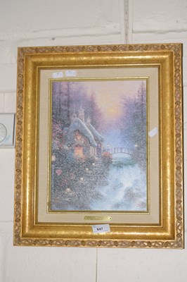 Lot 647 - Sweetheart Cottage by Thomas Kinkade