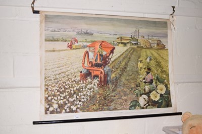 Lot 655 - A German print of Mississippi cotton farming