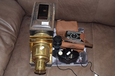 Lot 745 - A Magic Lantern (a/f) and a small quantity of...