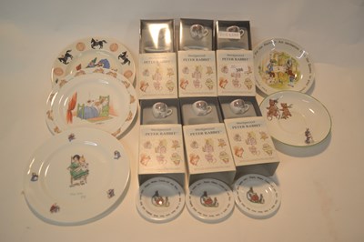Lot 386 - Group of Wedgwood miniature Peter Rabbit china...