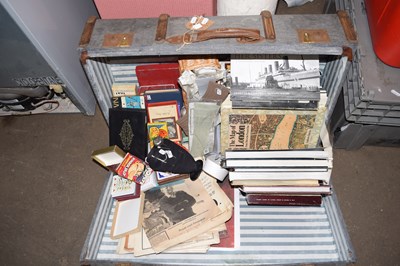 Lot 766 - Vintage suitcase and contents