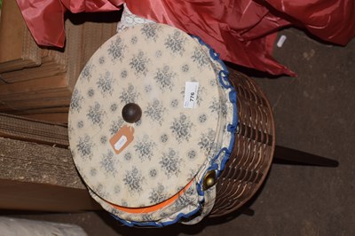 Lot 776 - A needlework box on stand