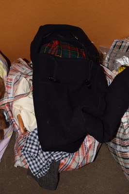 Lot 779 - Navy duffle coat and a quantity of assorted...