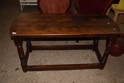 Lot 271 - An 18th Century oak side table likely adapted...