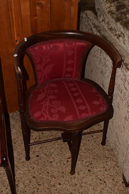 Lot 278 - An Edwardian bow back armchair