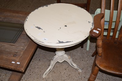 Lot 283 - A painted table on tripod base