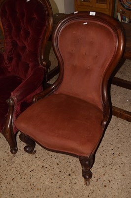 Lot 287 - Victorian button back nursing chair