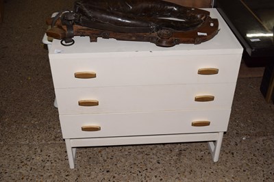 Lot 288 - A painted G-Plan three drawer chest