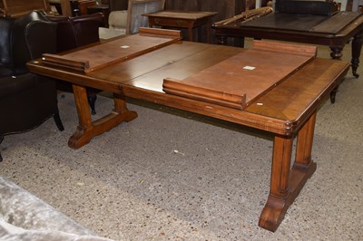 Lot 296 - A John Lewis burr walnut veneered extending...