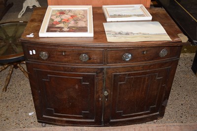 Lot 300 - A bow front two door two drawer side cabinet