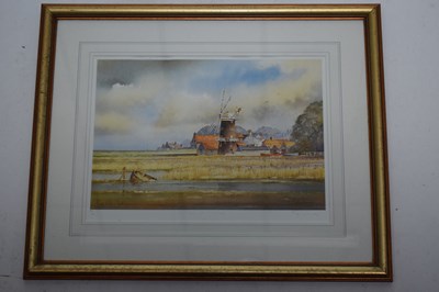 Lot 56 - KW Burton (British Contemporary) Cley Mill,...