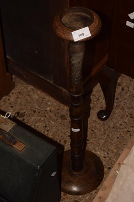 Lot 309 - A turned pedestal ashtray
