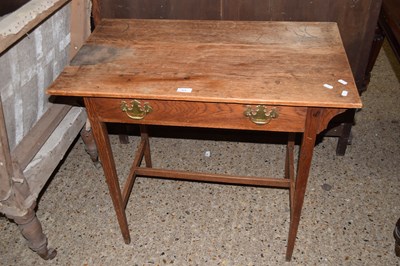 Lot 311 - An early 20th Century oak single drawer side...