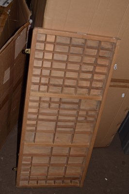 Lot 808 - A wooden miniature display case