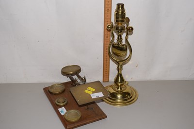Lot 93 - Vintage brass postal scales