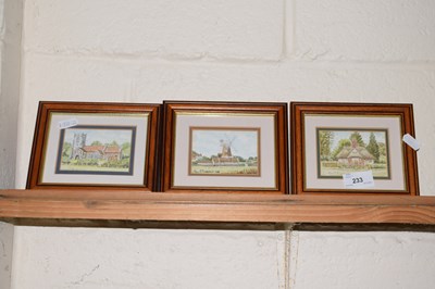 Lot 233 - J F Freeman group of three small studies of...