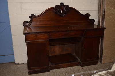 Lot 251 - Victorian mahogany sideboard with arched and...
