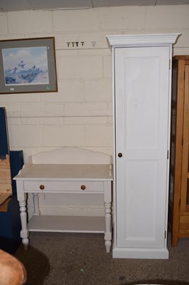 Lot 257 - A modern painted pine wash stand with single...