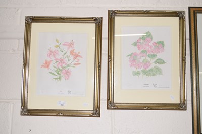 Lot 262 - Janet Blanch, two coloured prints Lily and...