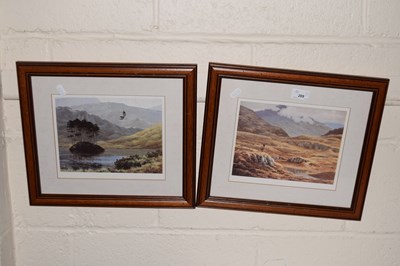 Lot 269 - Pair of coloured prints of Highland scenes