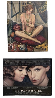 Lot 155 - THE DANISH GIRL: Framed and glazed British...
