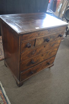Lot 525 - A late Georgian mahogany mock chest wash stand...