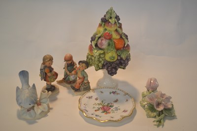 Lot 294 - Mixed Lot:  Three Hummel figures, porcelain...