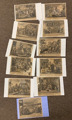 Lot 108 - HOGARTH (W) 1697 -1764); HUDIBRAS SET OF 12 PLATES; H OVERTON & HOOLE