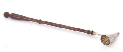 Lot 34 - An Elizabeth II silver and treen handled...