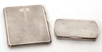 Lot 45 - Mixed Lot:  George VI silver cigarette case of...