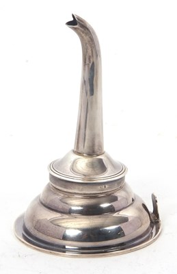 Lot 49 - An Elizabeth II silver wine funnel, the rim...