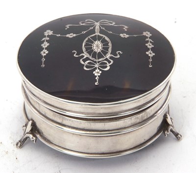 Lot 64 - George V silver and tortoiseshell...