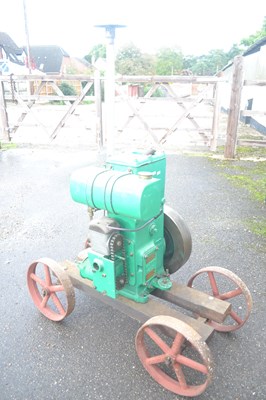 Lot 396 - R A Lister & Co stationery engine on four...