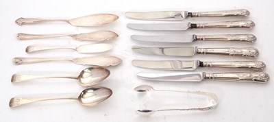 Lot 68 - Mixed Lot: Four hallmarked silver knives,...