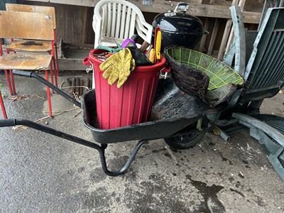 Lot 365 - wheelbarrow including contents