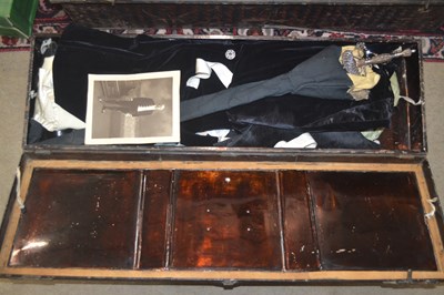 Lot 450 - Case containing an unusual dress uniform and...