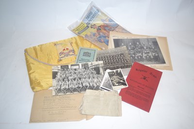 Lot 456 - Hand-embroidered Satin, possibly parachute...