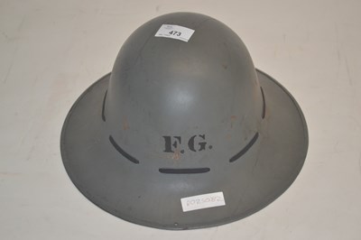 Lot 473 - World War 2 civil defence Zuckerman helmet.