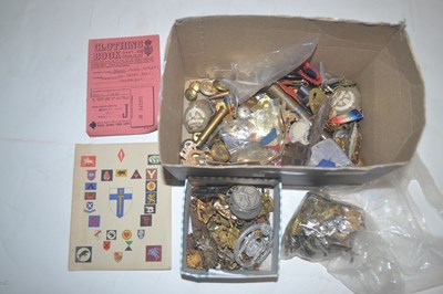 Lot 483 - Box containing a large quantity of military...