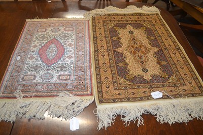 Lot 541 - Two 20th Century Middle Eastern silk mix...