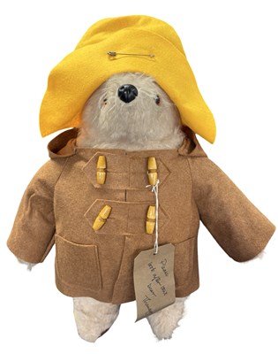 Lot 398 - A vintage stuffed Paddington bear, lacking...