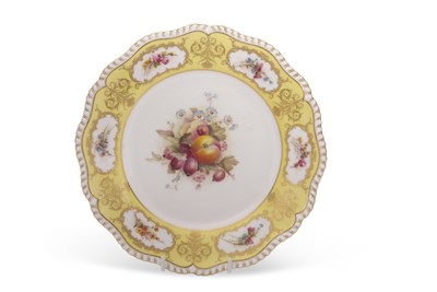 Lot 70 - A Royal Worcester plate painted with fruit and...